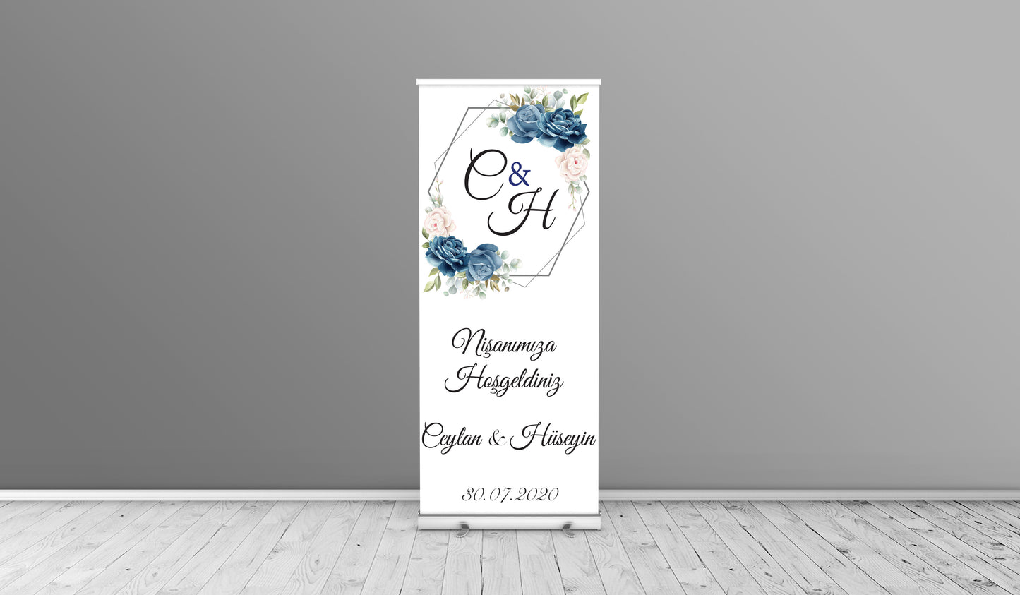 Rollup banner voor elke gelegenheid - roll up wedding -verloving - verjaardag - evenement - gepersonaliseerde rollup