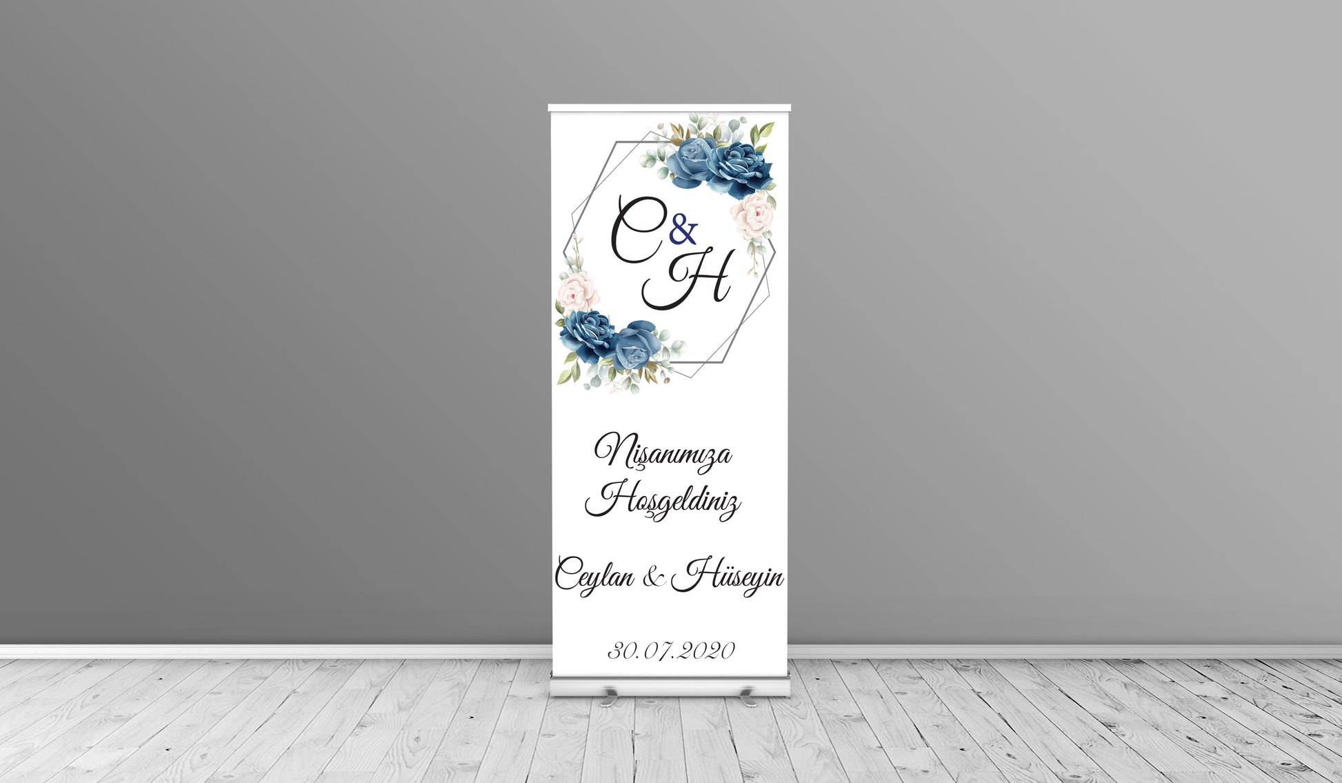 Rollup banner voor elke gelegenheid - roll up wedding -verloving - verjaardag - evenement - gepersonaliseerde rollup