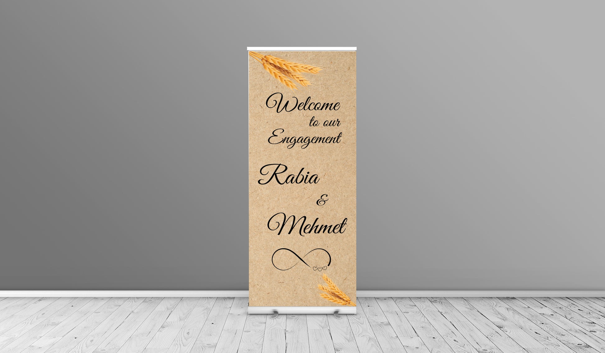 Rollup banner voor elke gelegenheid - roll up wedding -verloving - verjaardag - evenement - gepersonaliseerde rollup