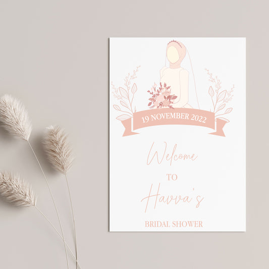 uitnodigingskaart - tafelkaarten - babyshower - its a girl / boy - kaart voor uitnodiging - wenskaarten - bridal shower - baby voorspellingen - hijab bride