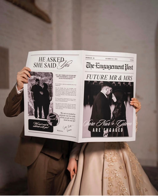wedding krant, trouwkrant, gepersonaliseerde krant, dugun nisan gazete, evlilik gazete, damat gelin fotoraf