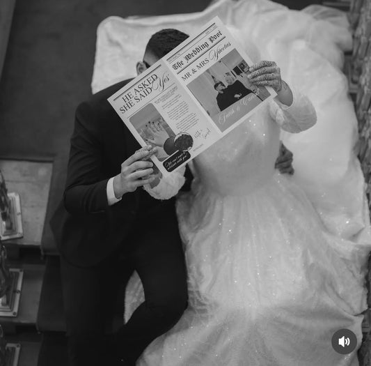 wedding krant, trouwkrant, gepersonaliseerde krant, dugun nisan gazete, evlilik gazete, damat gelin fotoraf