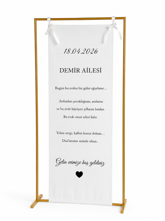 #dugun #nisan #soz #kina #nikah #gelindamats #hosgeldiniz #aile #dugundekor #dugunsusu #karsilama #weddingbanner #welkomstdoek #trouwdecoratie #gepersonaliseerd #bruiloft #weddingdecor #eventdecoratie #luxewedding #minimalwedding