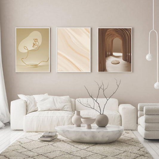 abstract poster - muur design - modern posters -figuren  - wall art - painting