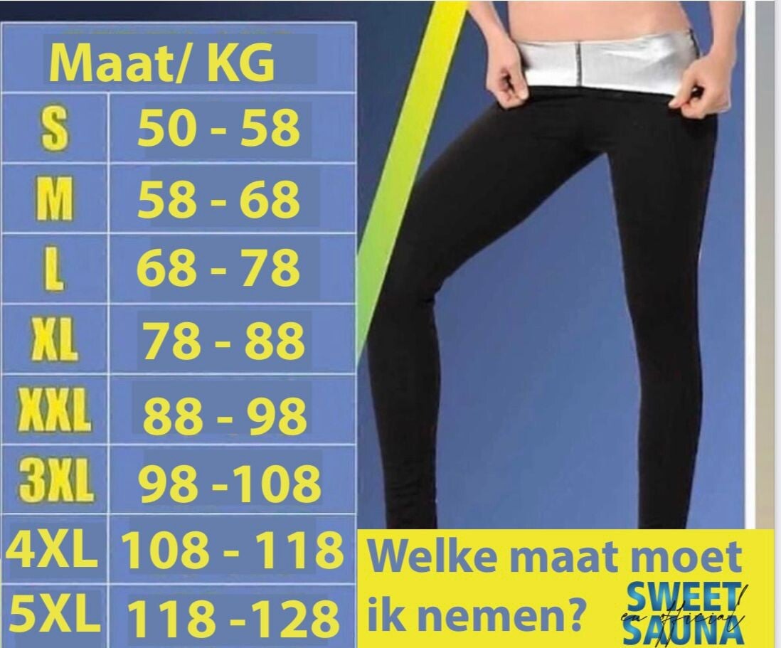 zweetpak - legging met capuchon - comfortable - zweetleging