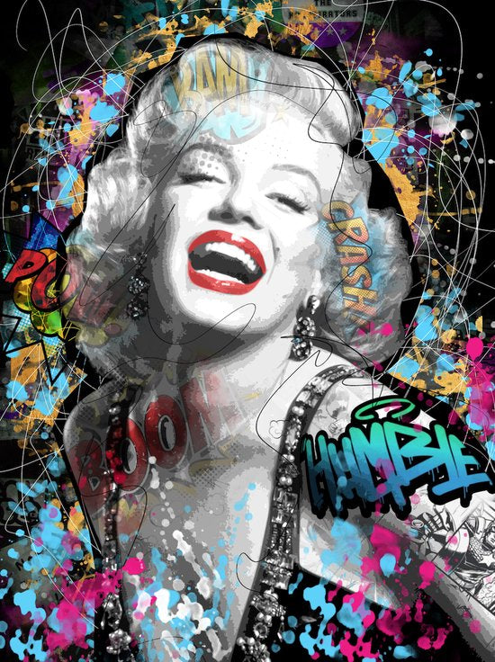 Marilyn Monroe beroemde actrice poster - wallart
