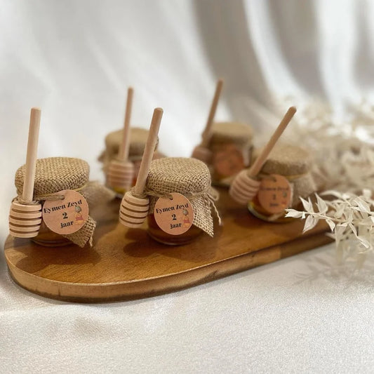 gepersonaliseerde honing potjes - geschenk voor bruiloften - honing potje met kaartje - nikah hatirasi bal kavanoz - dugun hediyeleri  Alt-tekst bewerken