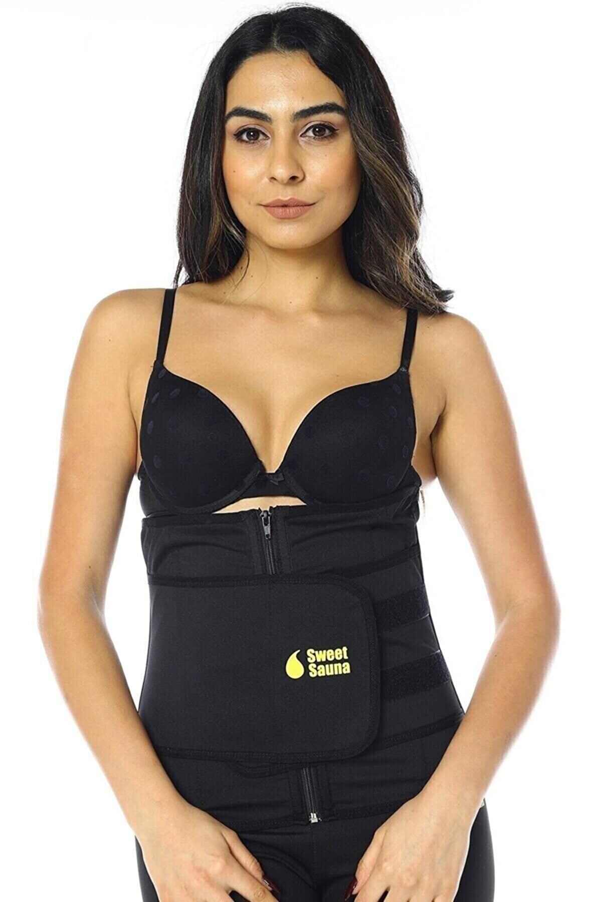 zweetband - afslankband - sauna belt - afvallen - waisttrainer 