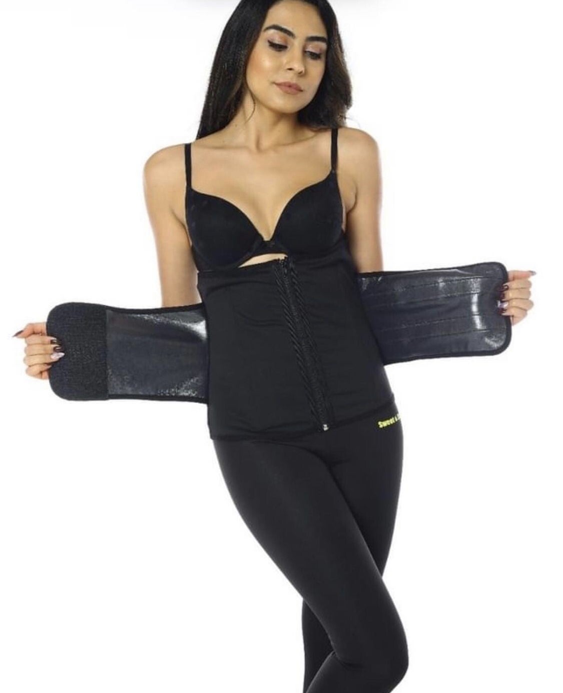 zweetband - afslankband - sauna belt - afvallen - waisttrainer 