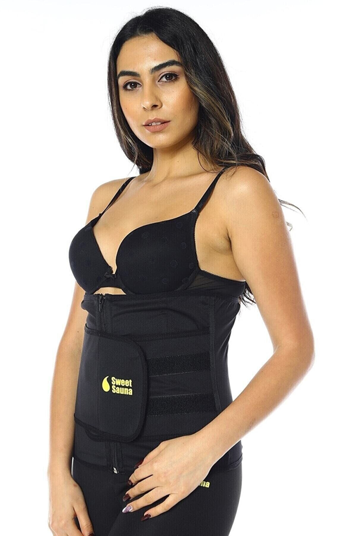 zweetband - afslankband - sauna belt - afvallen - waisttrainer 