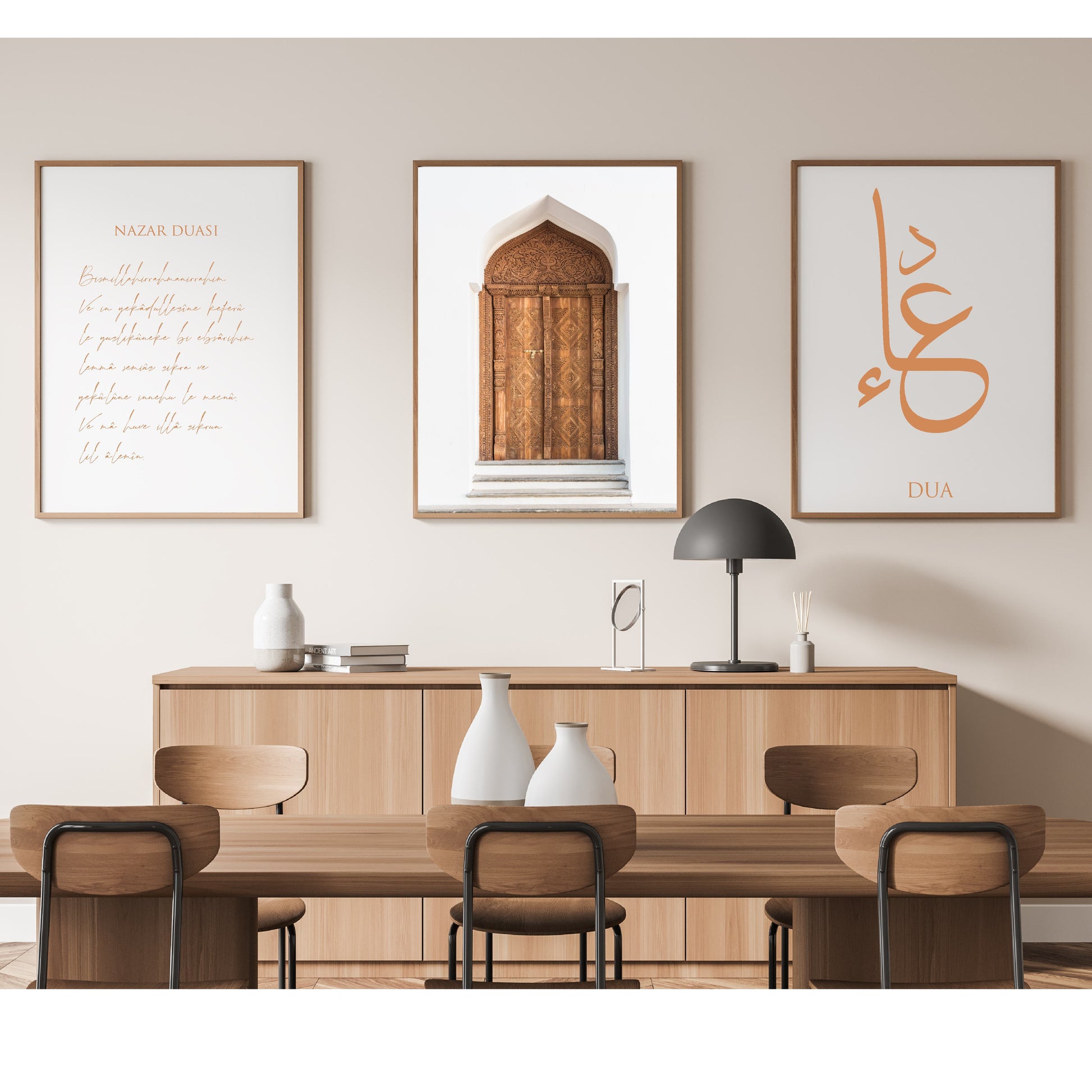 islamitische posters set van 3 - allah - muhammed -ayat el kursu - woondecoratie - islam wall art - islamic art - islamitische kunst - duvar poster - muslim art - gepersonaliseerde posters- islam Calligraphy