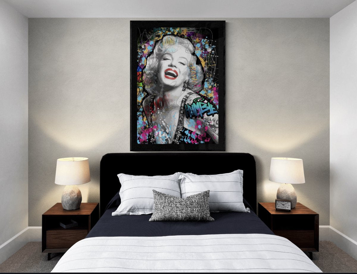 Marilyn Monroe beroemde actrice poster - wallart 